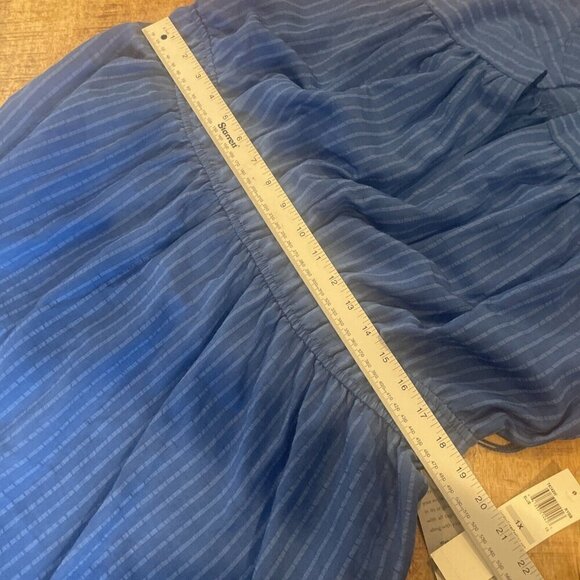 London Times Dress Womens Plus 1X Blue Striped Sleeveless Coastal Ladies NWT - Picture 9 of 11